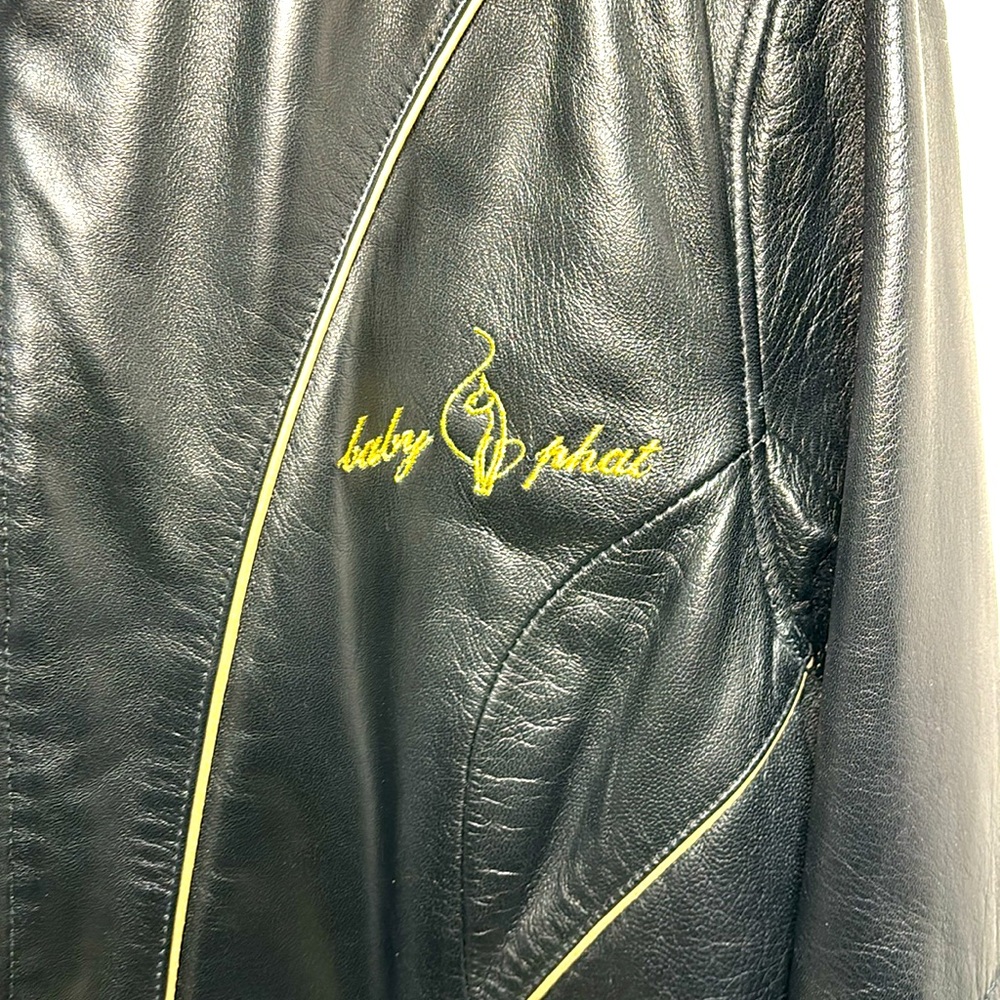 Rare Vintage Baby Phat Leather Jacket!